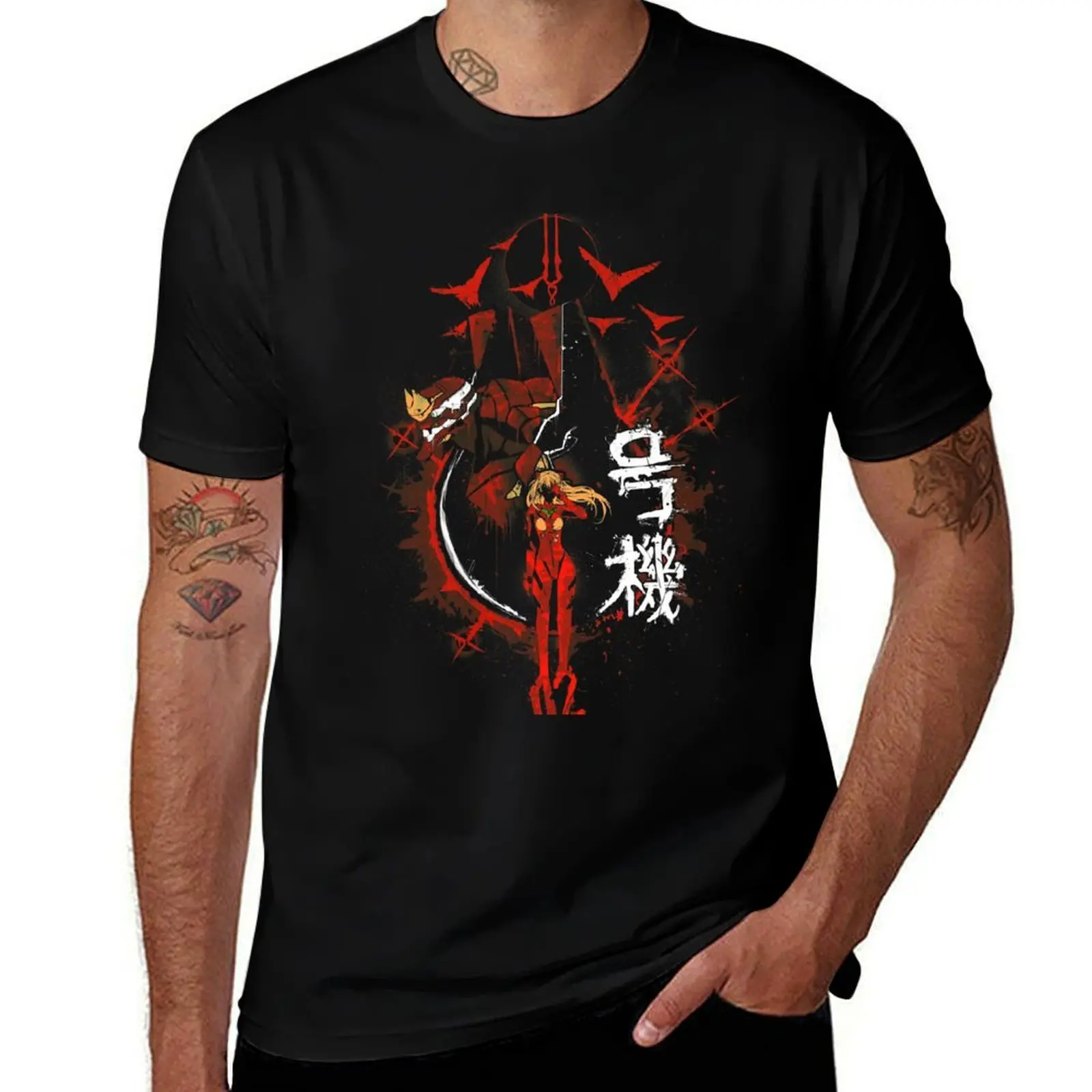 

EvangeliTEE 02 T-Shirt mens graphic t shirts anime t shirts for man cotton t shirt pack T-Shirt