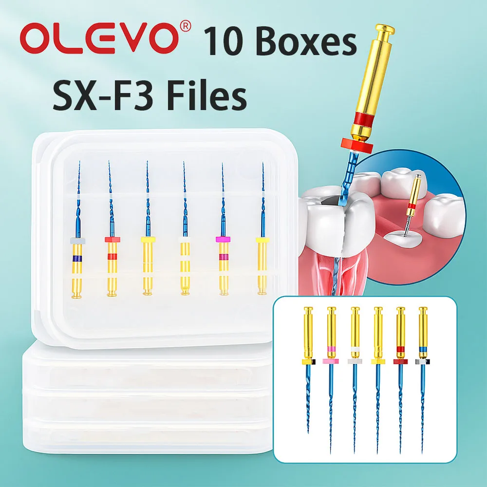

10 Boxes Dental SX-F3 Heat Activated Files Engine Use Endodontic NiTi Root Canal File Blue Reciprocating Endo Rotary 19/21/25mm