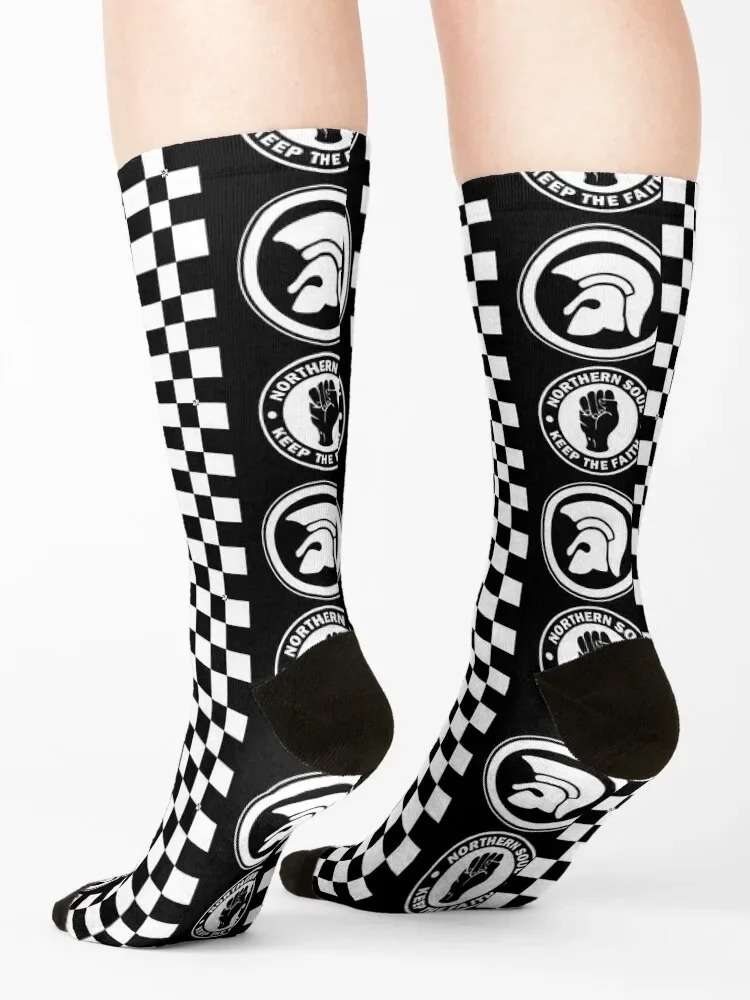 Ska Trojan and Northern Soul Socks hip hop colored Women Socks Men\'s