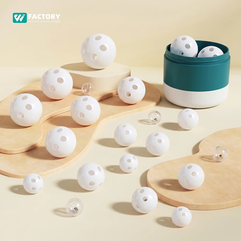 

30/50/100pcs Plastic Rattle Bell Balls Squeaker DIY Rattle Beads Noise Maker Repair Fix Cat Dog Baby Toys Plush Doll Accessories