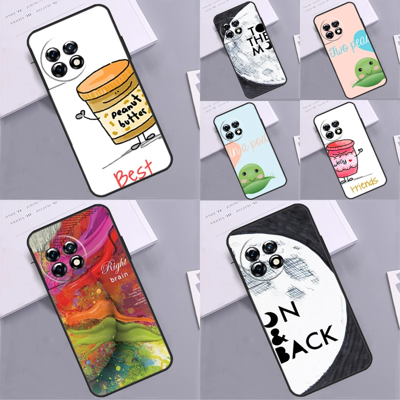 Couples Lovers Best Friends Funda For OnePlus Nord 3 2T CE 2 Lite N10 N20 N30 OnePlus 11 8T 10T 9RT 10R 8 9 10 Pro Case