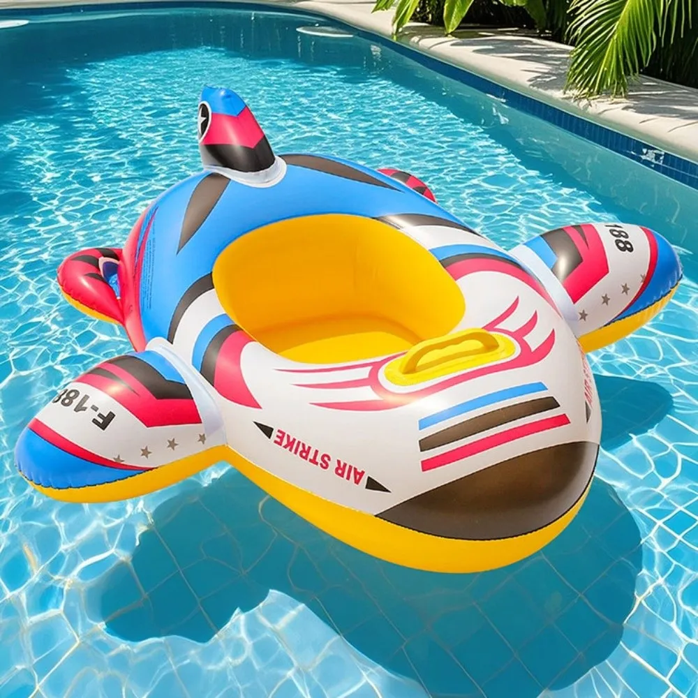 Aircraft Shape Baby Swim Ring Inflatable Inflatable Baby Swimming Float Seat Fun Style Circle Seat Swimming Circle Water Play