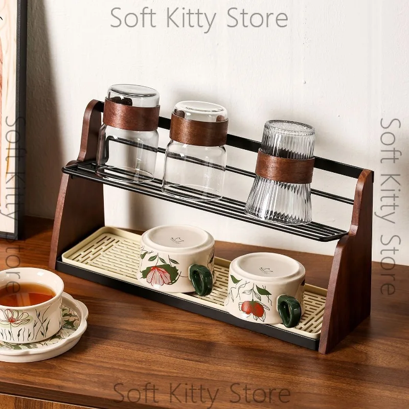 Shelf ins desktop storage kitchen desk compartment workstation antique perfume bookshelf second floor shelf