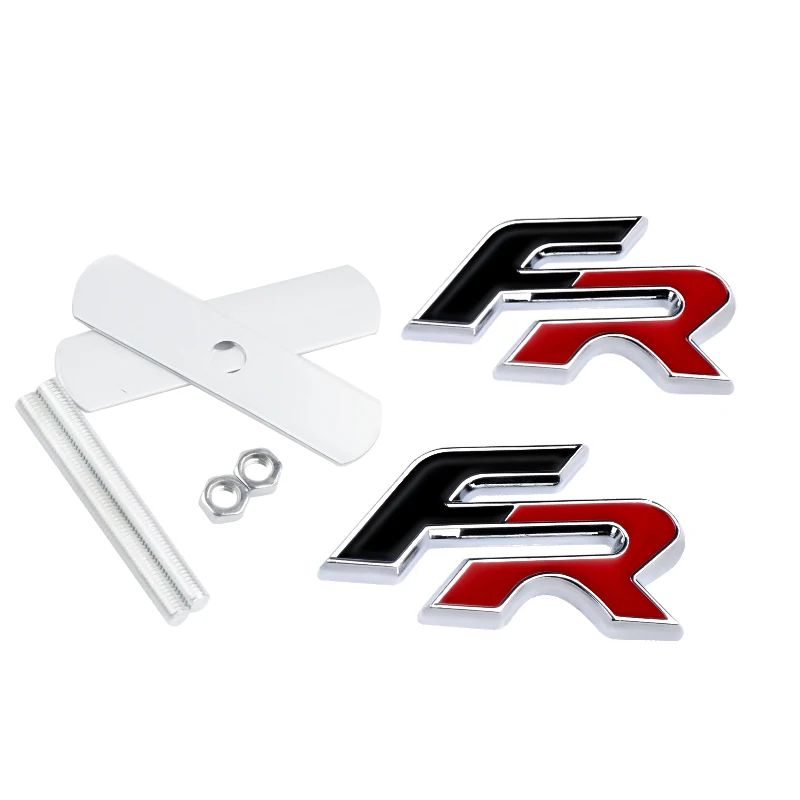 Pegatinas de moda FR para coche, emblema de parrilla delantera, pegatina de insignia para Seat Leon Altea FR Mk3 5f 1p Ibiza 6l 6j Ateca Arona Cupra