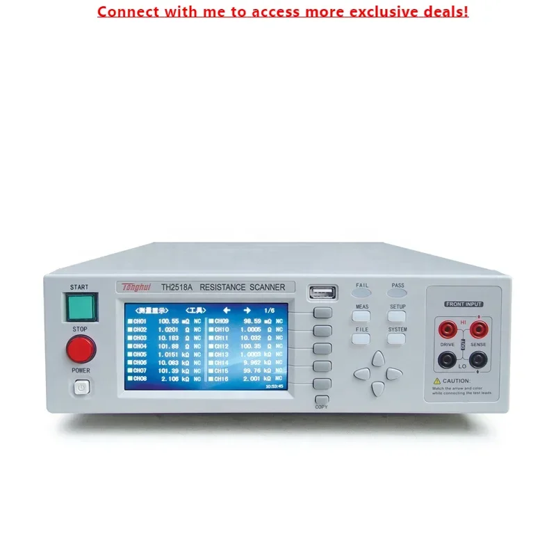 

Tonghui TH2518A Multi-channel Resistance Tester Micro Ohmmeter With Data Logging Function
