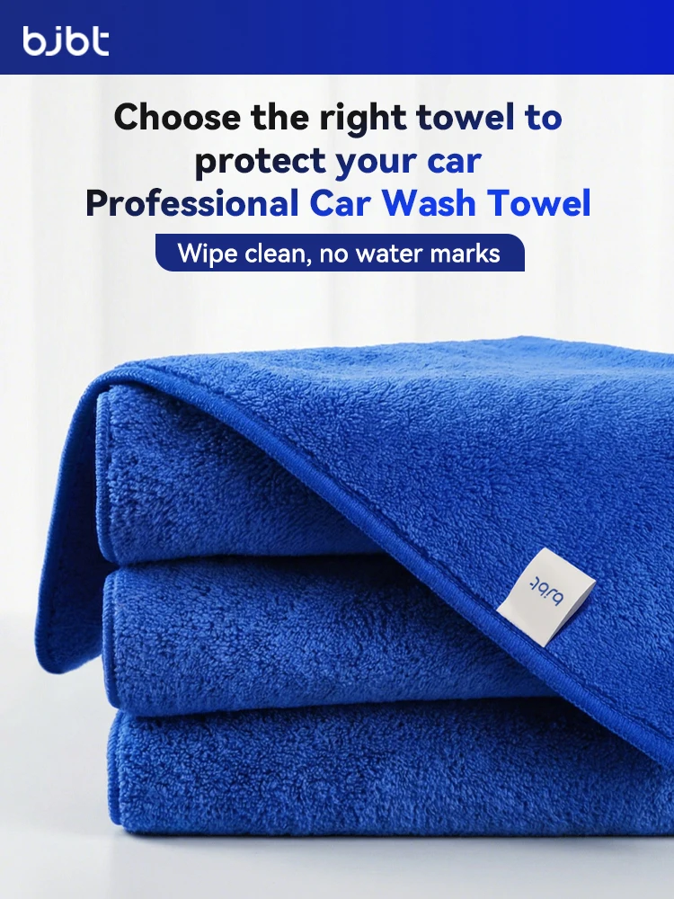BJBT For Tesla Model 3 Y 2025 2026 Car Wash Towel Microfiber Ultra Absorbent Thick Cloth Cleaning Drying Towel Wash Accessories