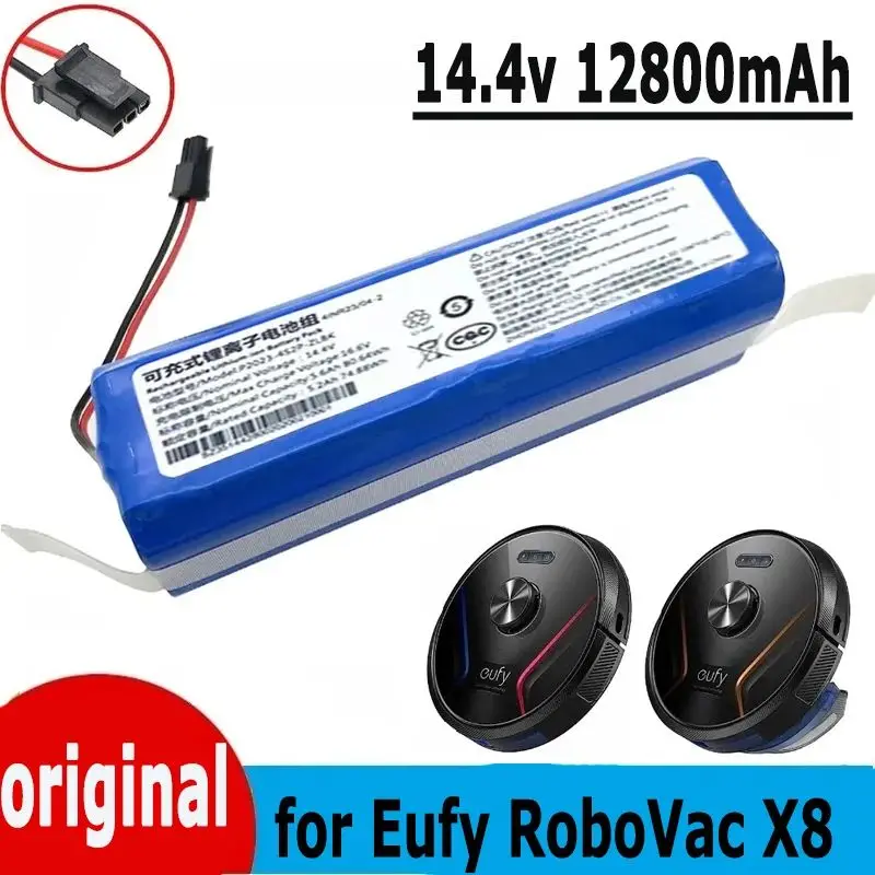 

14.4V 12800mAh Suitable for Eufy Robovac Intelligent Sweeping Robot X8 Hybrid Vacuum Cleaner 18650 Lithium Replacement Batteries