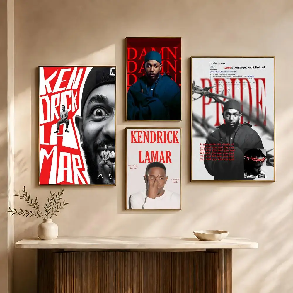 Rapper Kendrick Lamar Poster Poster All-match HD Waterproof Self-Adhesive Wall Art Sticker For Home Bedroom
