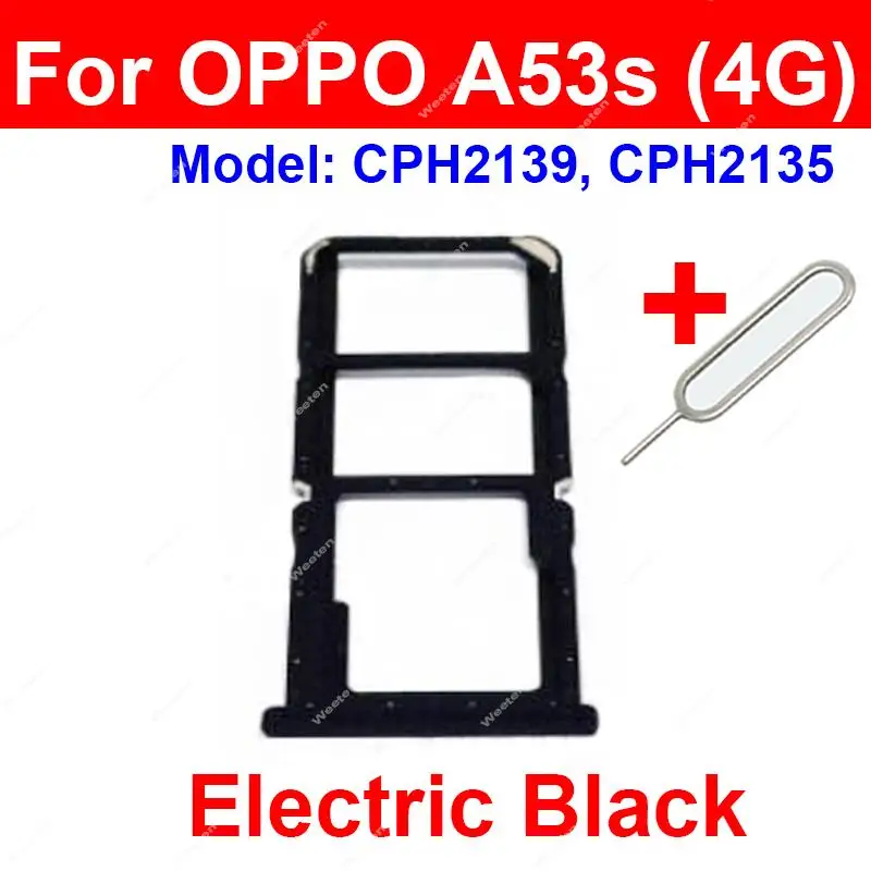 For OPPO A52 A53 A53s 4G 5G (2020) Sim Card Tray Holder  Card Slot Reader Adapter Replacement Repair Parts