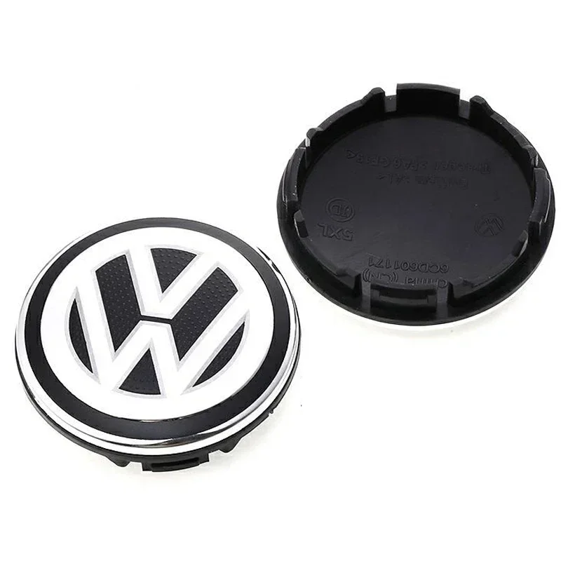 

Styling Mouldings 2026 Hot For VW VOLKSWAGEN 4pcs/set 56mm/65mm/66mm Car Styling Wheel Center Cap Hub Covers Badge Accessories F