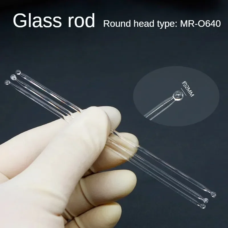 Glass Eye Washer Stick For Dry Eye Ophthalmology Dual Tip Smooth Round Tip Head