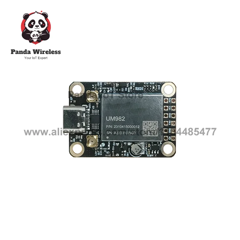 وحدة UM982 GNSS عالية الدقة RTK مع BDS GLONASS Galileo QZSS هوائي GPS متعدد التردد هوائي مزدوج من النوع C إلى لوحة USB