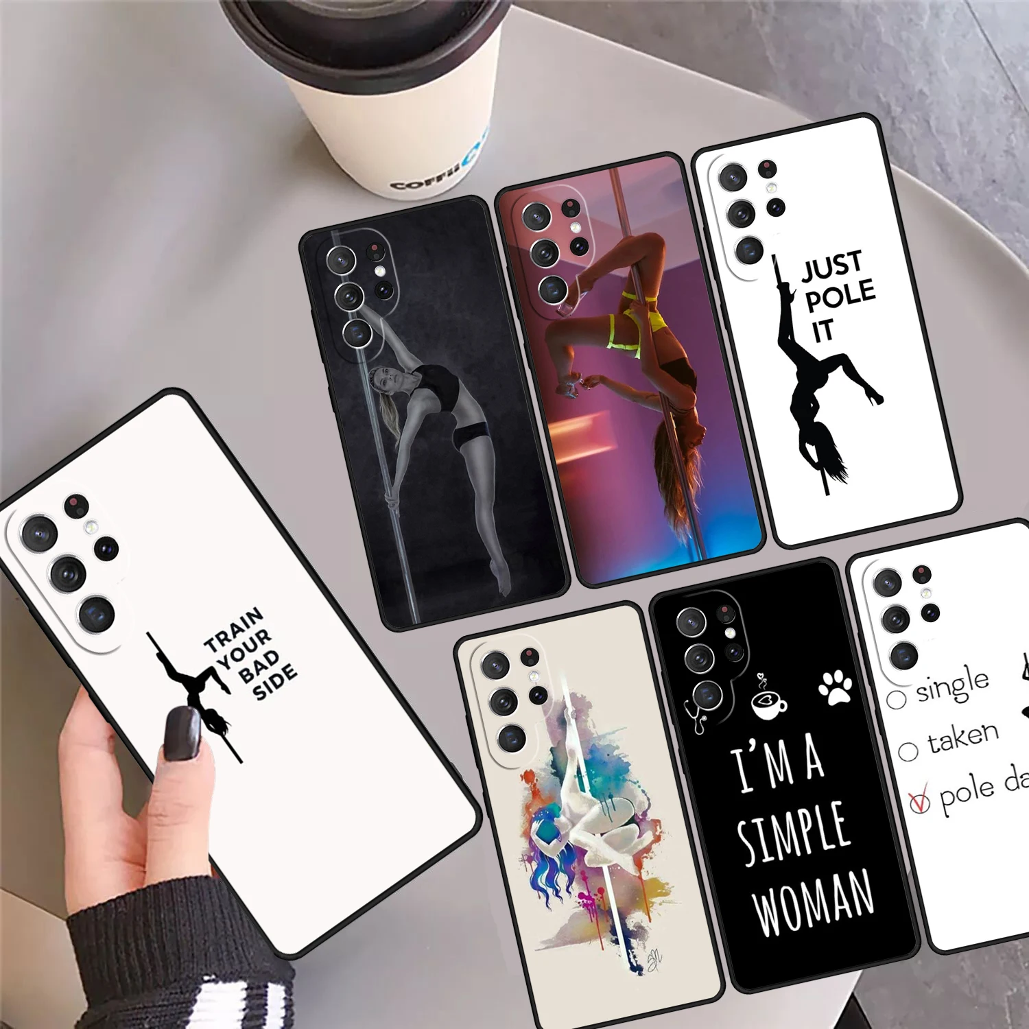 Pole Dancer Dancing Phone Case Cover Coque For Samsung Galaxy S24 Ultra 23 S22 Plus S21 FE S20 S8 S9 S10 Note 10 Pro Note 20