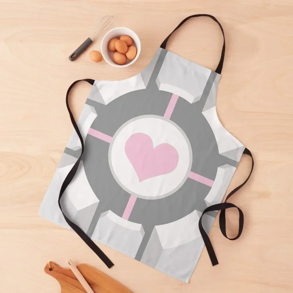 

Cute Portal Companion Cube Apron Kids esthetician Kitchen Things For Home for kitchen useful Apron