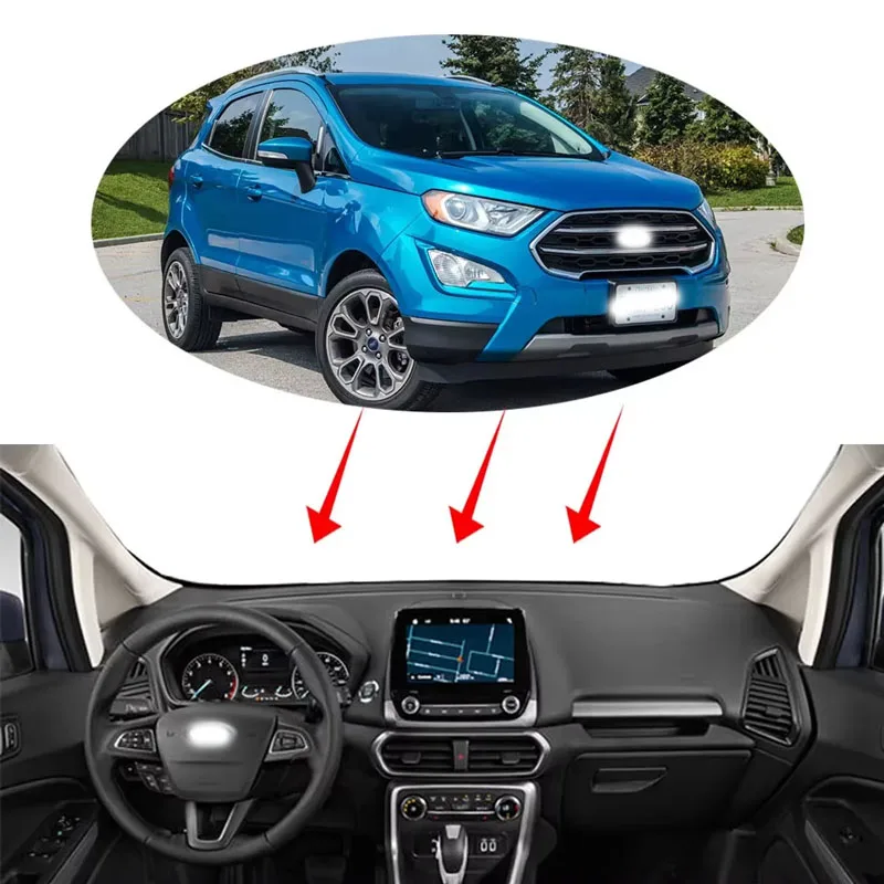 for Ford EcoSport BK ST-Line 2018 2019 2020 2021 2022 Car Dashboard Dash Mat Cover Sunshade Anti-sun Carpet  Auto Accessories