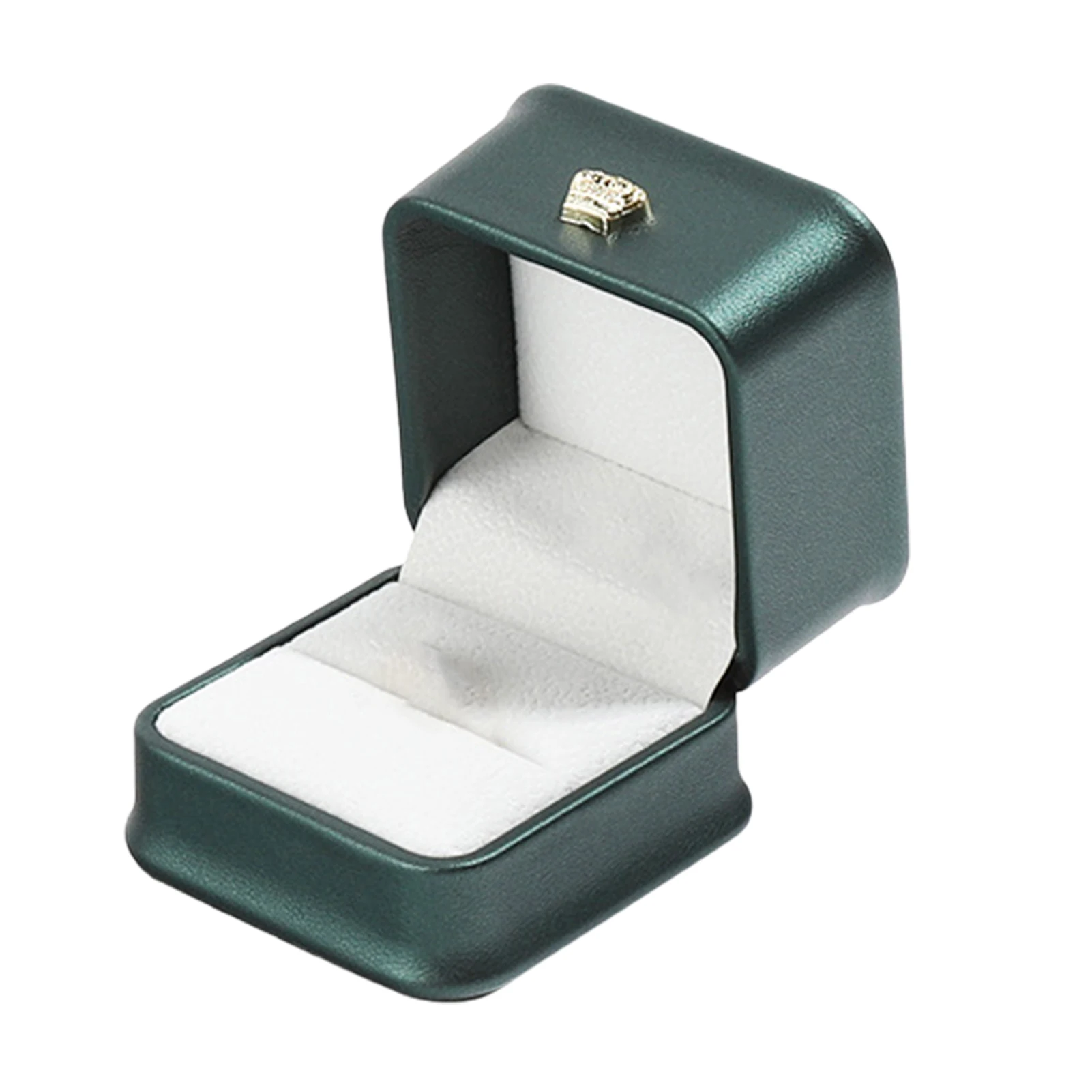 

Velvet Lined Earring Ring Case Jewelry Ring Box Compact Size Portable Scratch-proof Soft Jewelry Organizer