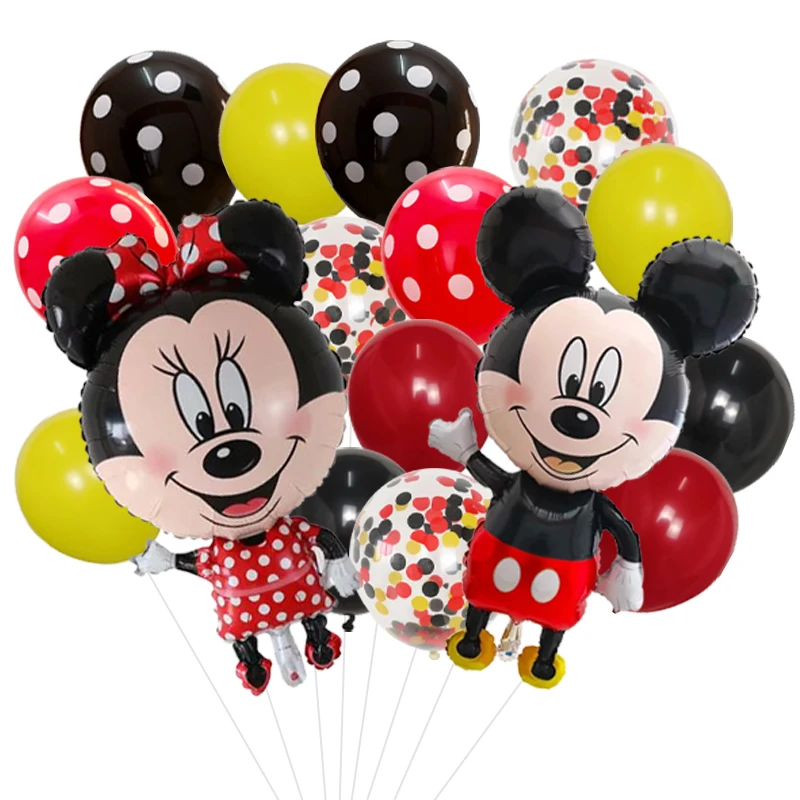 Minnie Mickey Balloon Set Latex Balloon Suitable For Birthday Party  Children's Day Party Decoration Baby Shower Children's Toys