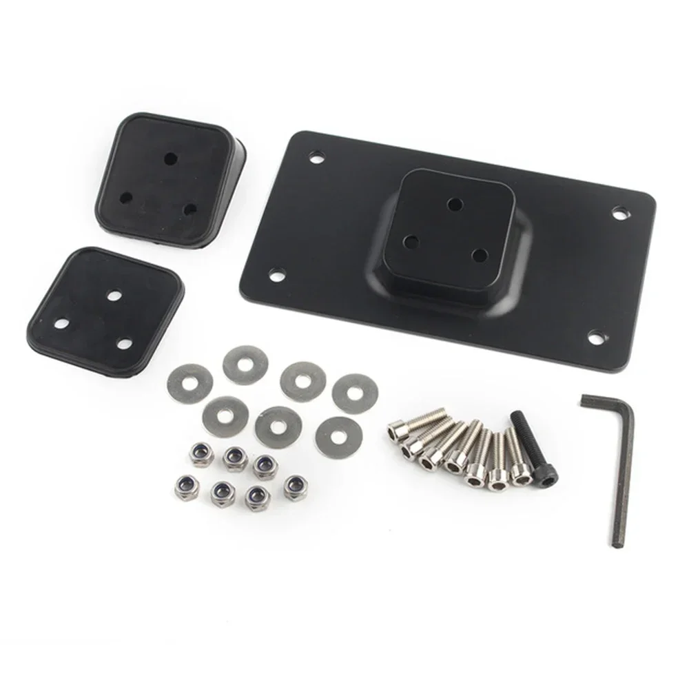 Motorcycle Black Chrome Laydown Tilt License Plate Frame Mount For Harley Big Twins Sportster Dyna Softail Accessories