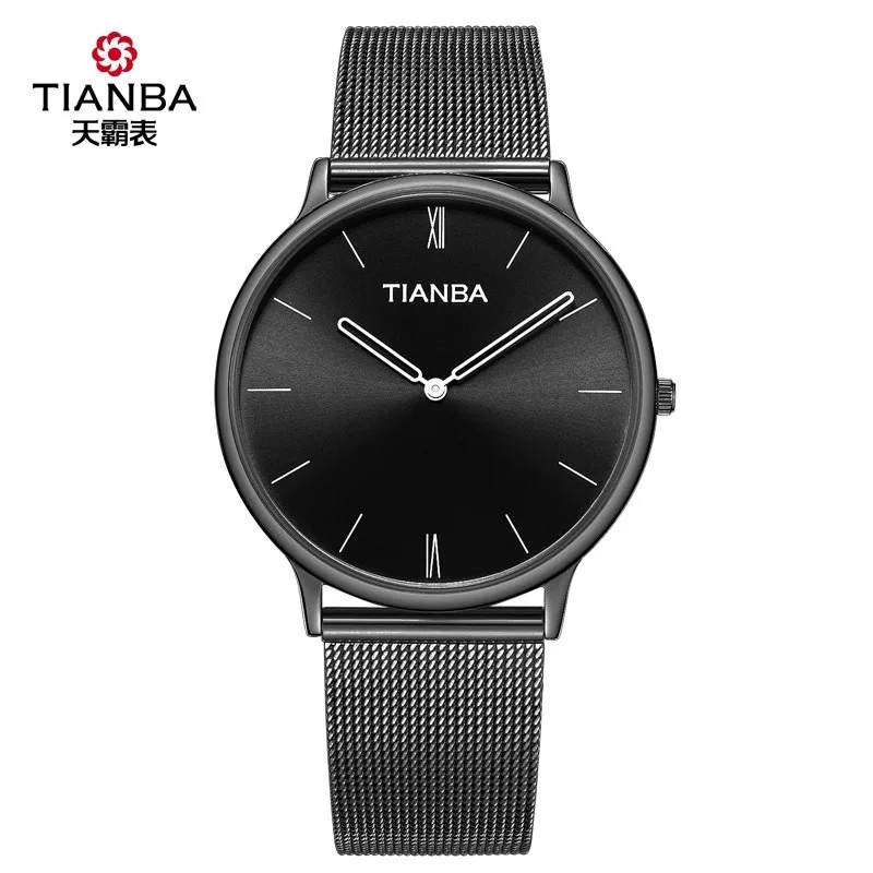 

TIANBA Business Leisure Watch classic waterproof mesh band quartz watches men's watch