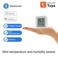 Wifi Temperature Sensor Digital Connected Environment Humidity Sensor Comfortable Remote Control Thermometer For Tuya