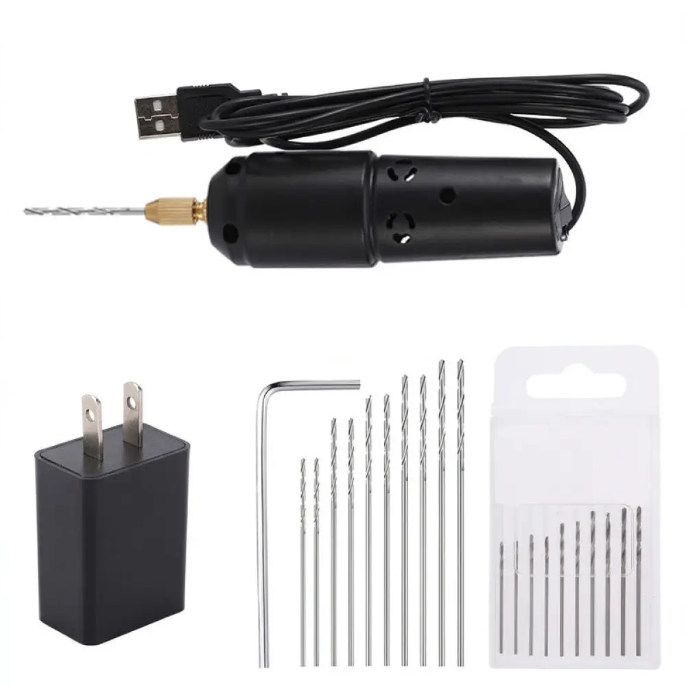 For For HIAIM Mini Electric Rotary Tool Set USB Powered Micro Drill Precision Grinder For Resin Jewelry Hole Boring