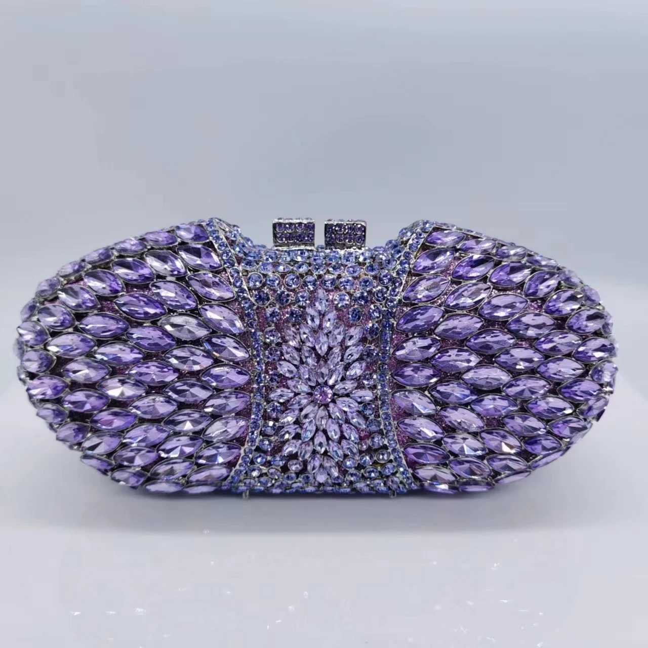 

High Quality Diamond Horse Eye Bag Crystal Clutch Purse Dinner Luxury Women's Handbag