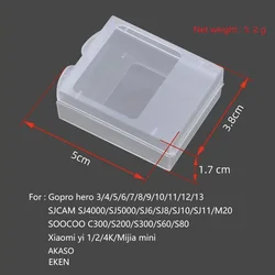 Battery Case Storage Box Cover for GoPro Hero 1312110987654 Xiaomi Yi 1/SJ4000 SJ6/8/11 Pro EKEN H9 Akaso V50 Camera Accessories