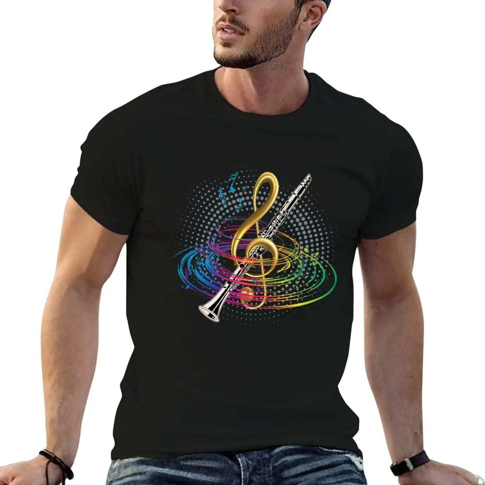 

Clarinetist Clarinet T-Shirt mens graphic t shirts t shirts for man pack white cotton t shirts man 100% T-shirt