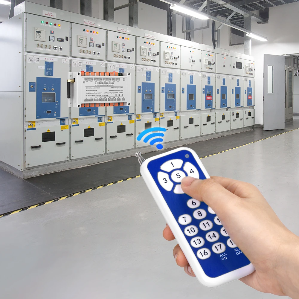 AC110V 220V  10A 16CH RF Wireless Remote Control switch   1000 m  Agriculture security industry farm  control