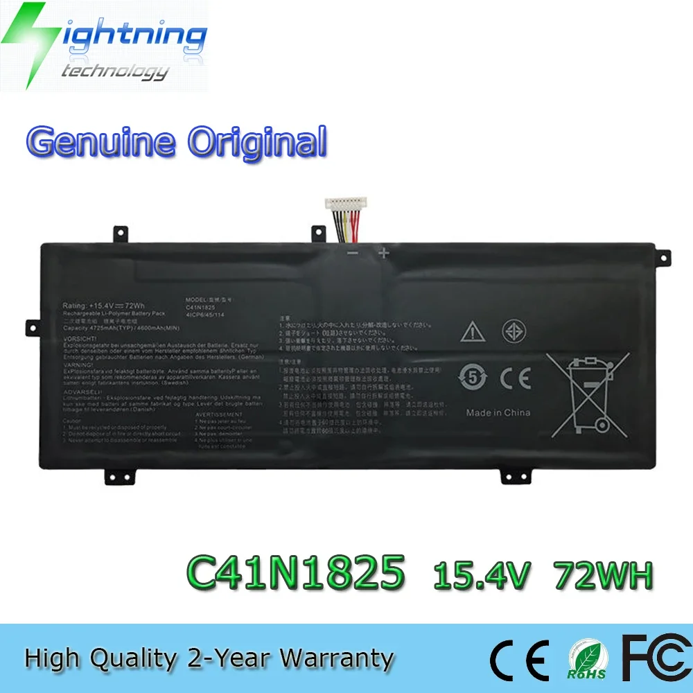 New Original C41N1825 15.4V 72Wh Laptop Battery for Asus VivoBook X403FA I403FA X403FA-EB036T ADOL14F 0B200-03250000