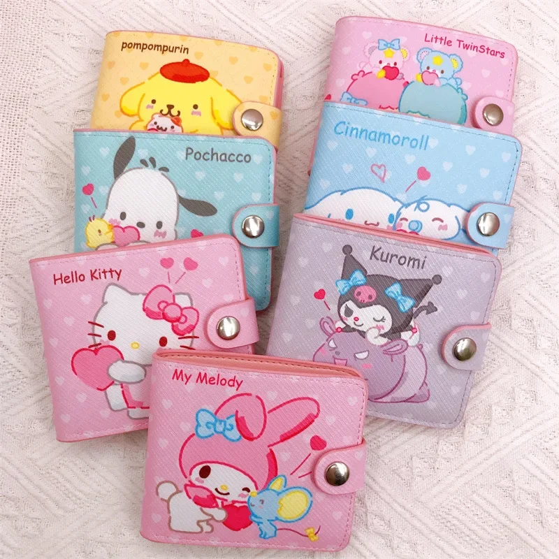 Kawaii Children's Cartoon Kuromi Coin Wallet Cute HelloKitty Cinnamoroll MyMelody Girl Zero Wallet Birthday Party Gifts image 3