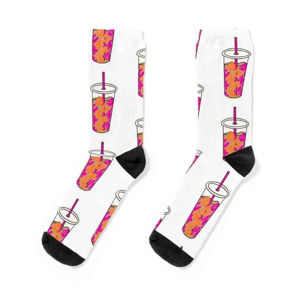 

Dunkin coffee Socks soccer anti-slip designer set sport Socks For Man Women's