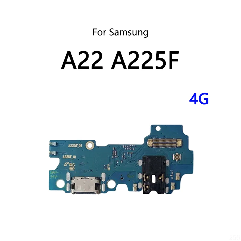 With iC USB Charge Dock Port Socket Jack Connector Flex Cable For Samsung Galaxy A22 4G A225F 5G A226B Charging Board Module
