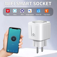 Tuya WIFI Smart Plug EU 16A/20A Power Monitoring Timing Function Smart Socket Voice Control via Alexa Google Home Smart Life