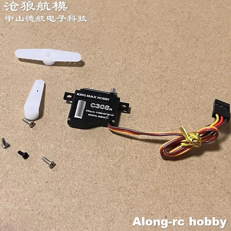 

Kingmax C308 8g Servo 2.5 kg.cm Digital Metal Gears 6 mm Micro Wing Servos for RC Glider Airplane F3P Plane Aircraft DIY Parts