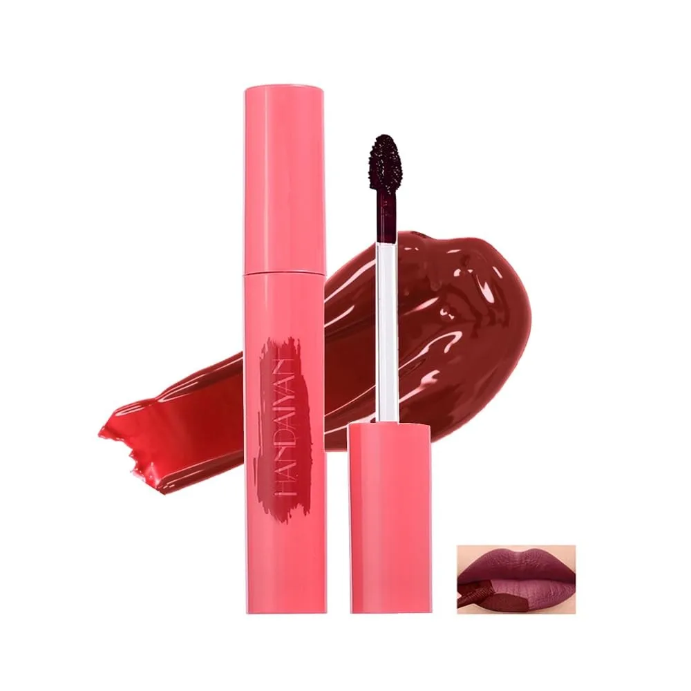 Longa duração Matte Lip Stain Peel Off Mask, tatuagem à prova de transferência impermeável, 6 cores