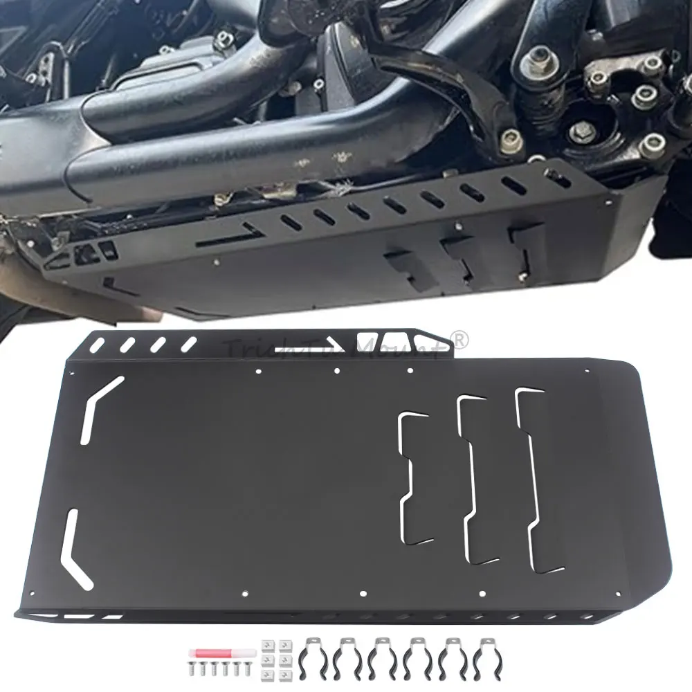 Placa antiderrapante para motor de motocicleta/proteção inferior do chassi da base do motor para Harley Davidson 23 24 Street Glide Ultra FLHXU 2025