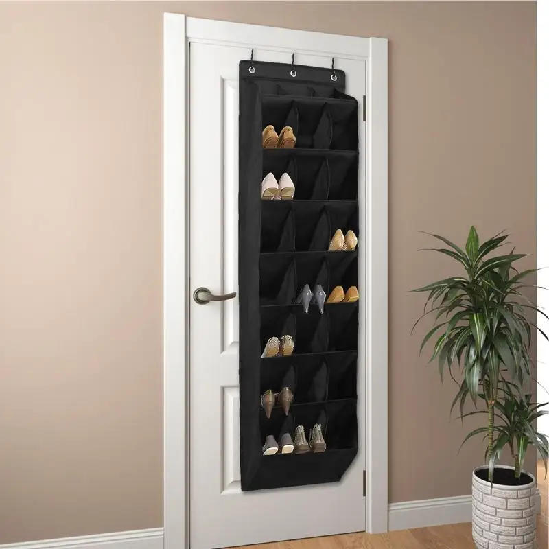 

Wall shoe storage rack 24-grid door shoe storage rack closet door storage rack boot storage rack for home shoe storage