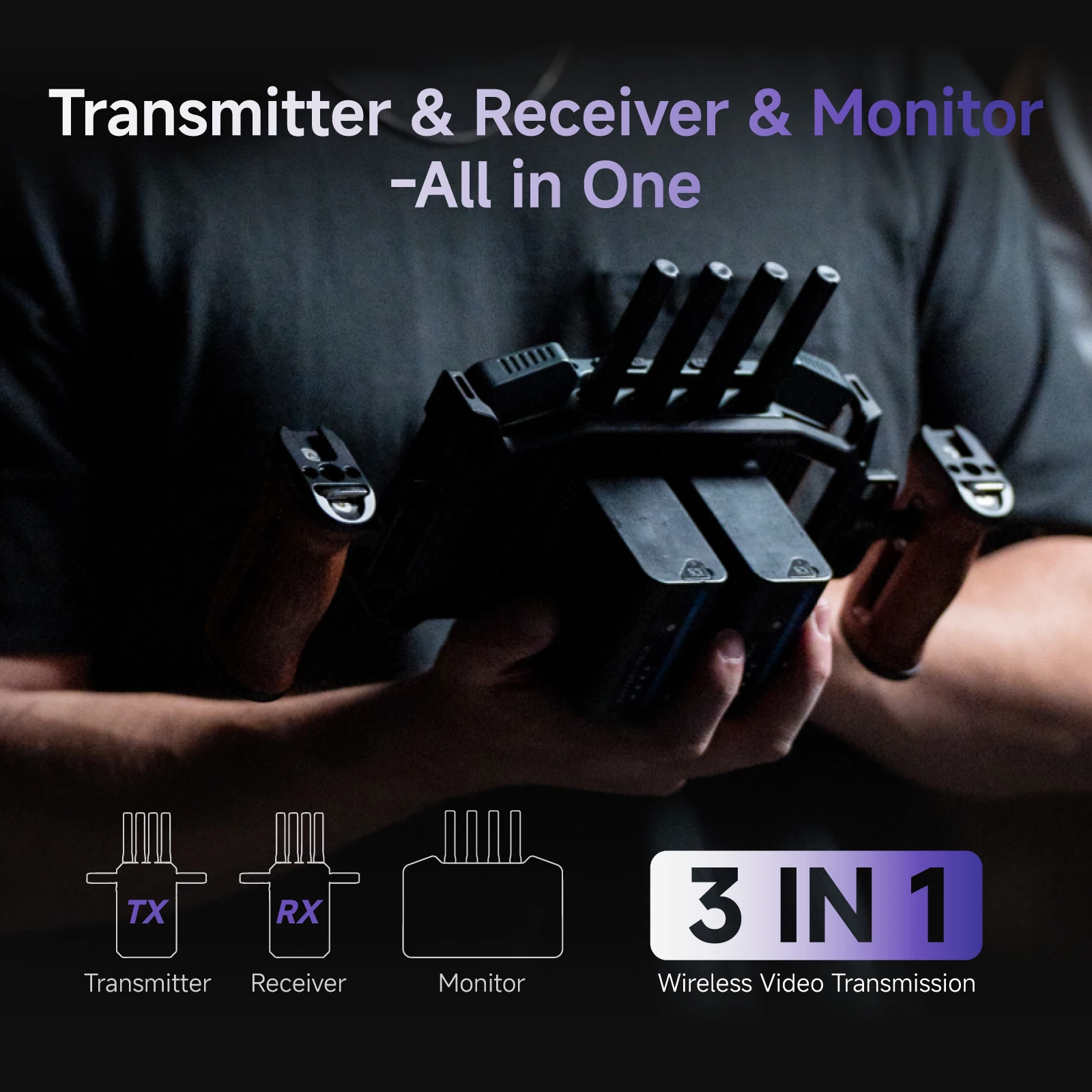 

Award-Winning Accsoon CineView M7 Pro 7 Inch Smart Display, 5-in-1 4K60 Wireless Image Transmitter Receiver for Camera Video