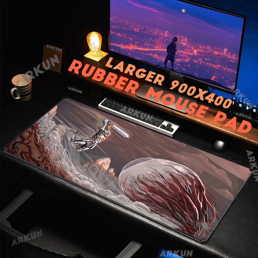 

XXL Open World Survival Sandbox Non-Linear Production Game Terraria Mouse Pad Non-slip Large 900X400 Computer Art Game Table Mat