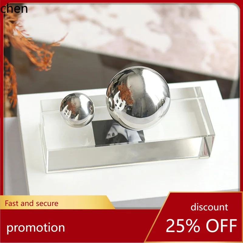 

H1 Minimalist Metal Sphere Tabletop Decoration Home Decorative Item for Model Homes and Sales Centers