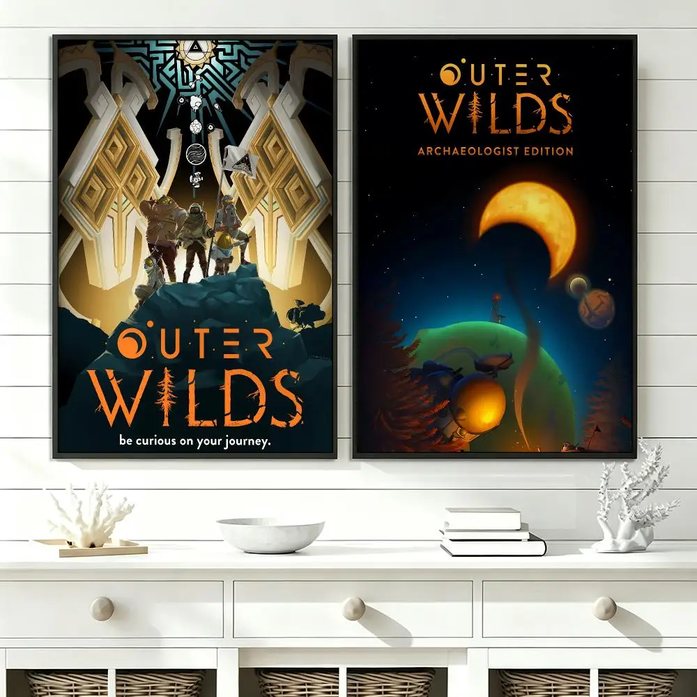 game Outer Wilds Poster Poster HD Trendy SelfAdhesive Wall Art Print For Living Room Bedroom Dorm Office Home Gift