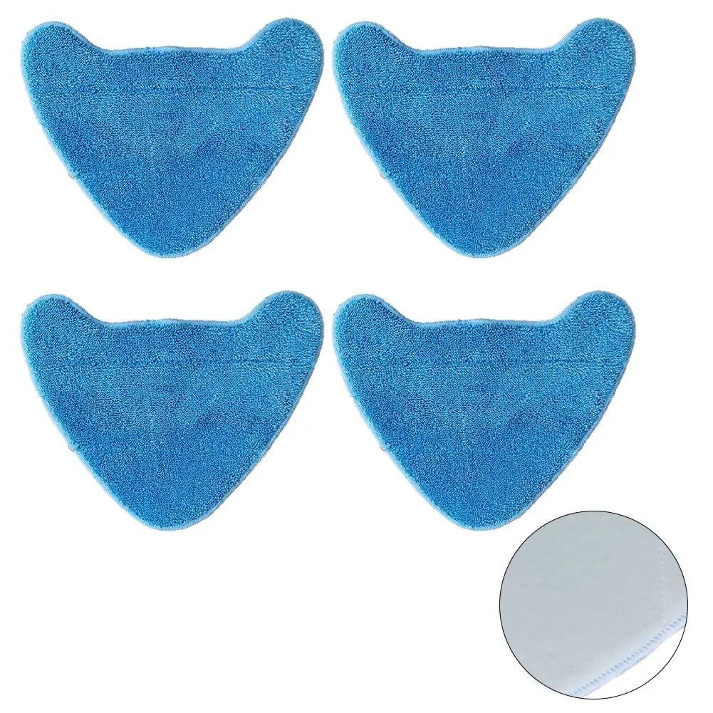 

4pcs Microfiber Rags For Dirt Devil For WH01100 WH20200, Triangular Blue Mop Dry And Wet Usage Mop Cloths Pad Floor Cleaning