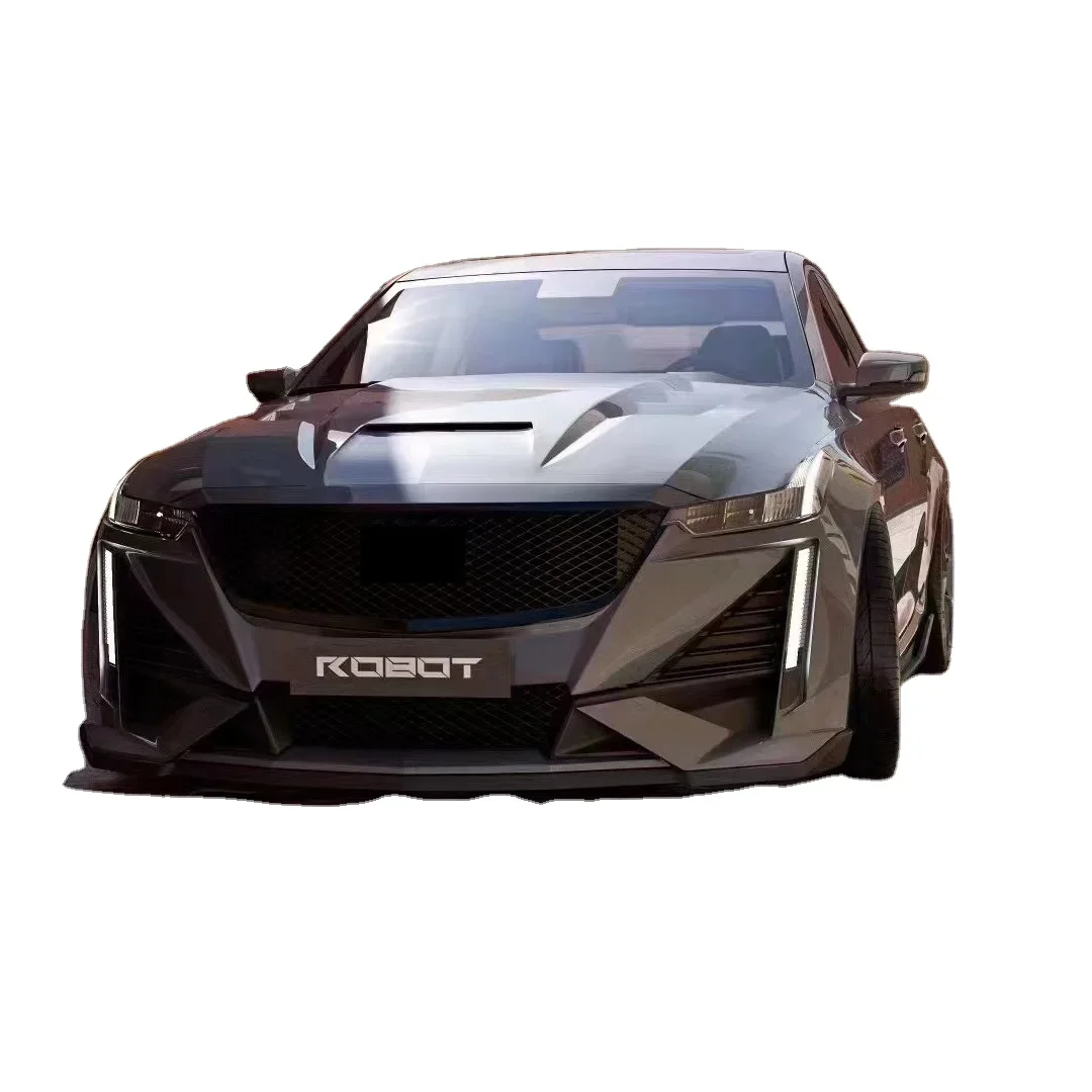 For Cadillac CT5 body kit  CT5 upgraded ROBOT style body kit  CT5 front and rear bumper spoiler hood