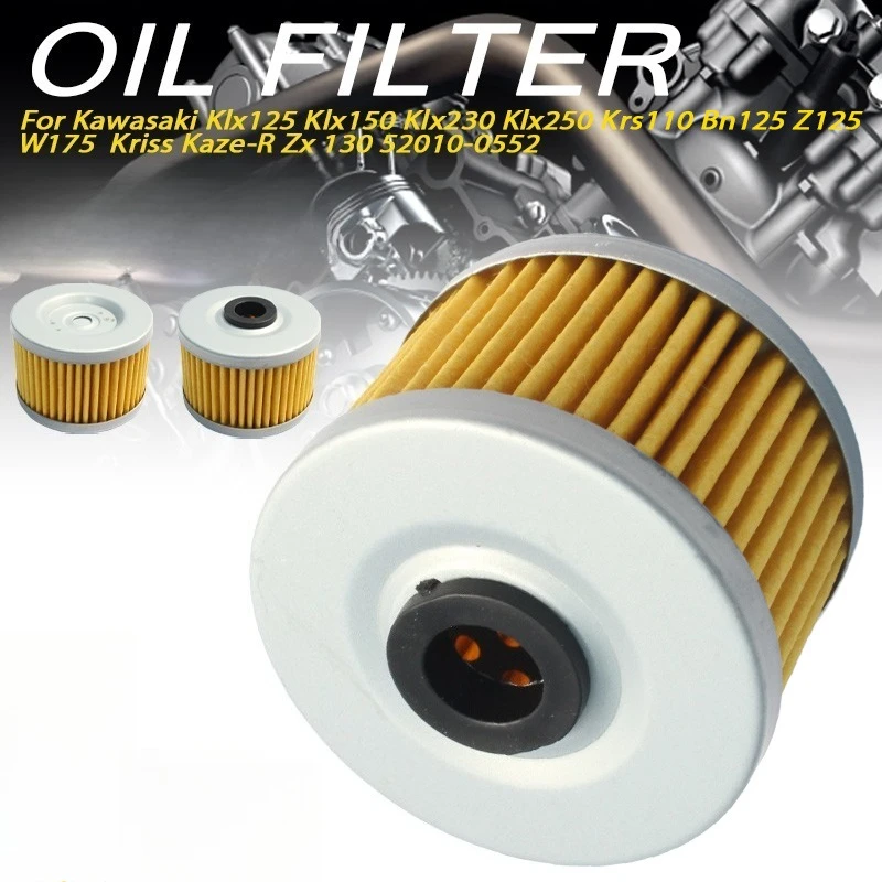 Oil Filter Engine 52010-0552 For KLX125 150 230 250 KRS110 BN / Z125 W175 Kriss Kaze-R ZX130