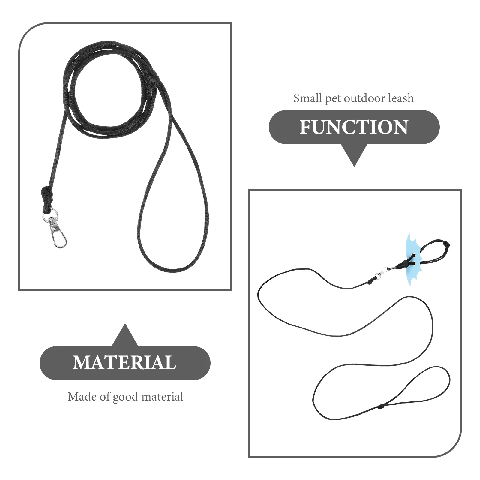 

1 set Harness Lizard Adjustable Leash Outdoor Walking Pet Traction Rope Small Reptile Harnesses Reptile Accessories