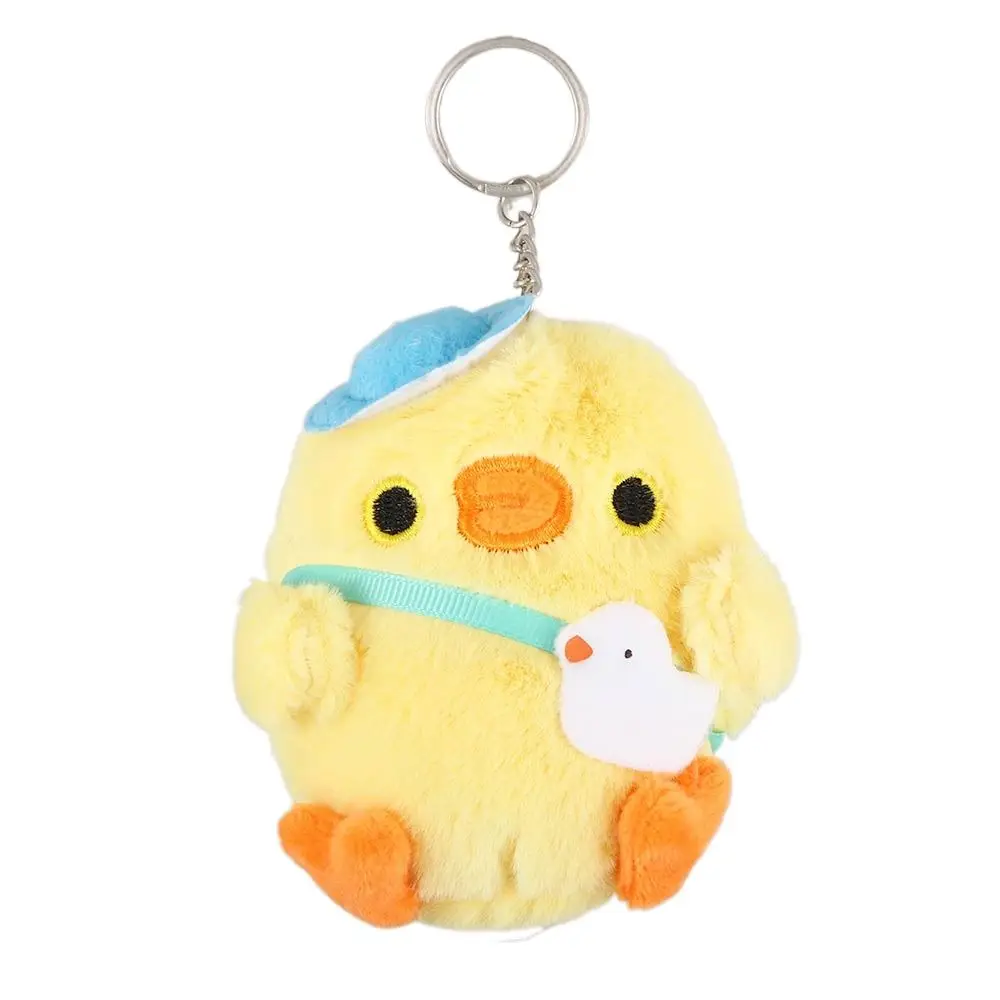 Key Ring Schoolbag Pendant Stuffed Animal Accessories Chicken Plush Toy Keyring Plush Keychain Little Yellow Chicken Pendant