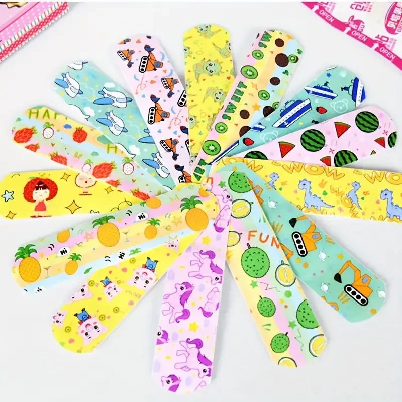 120PCS Cartoon Band-Aid waterproof breathable cute comfortable wound bleeding Band-aid anti-wear feet high appearance level