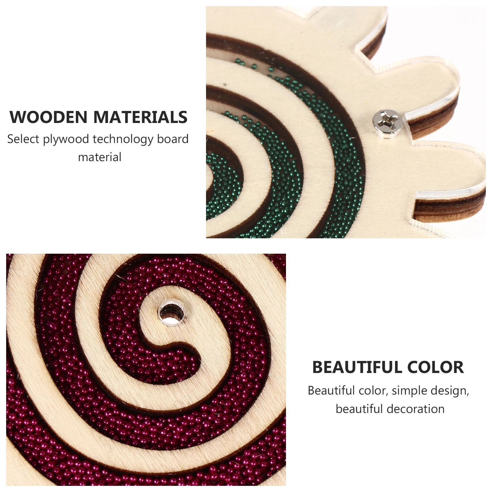 

3 Pcs for Wood Chip Graffiti Accessories Wooden Slices Toddler Paint Craft Decoration Child