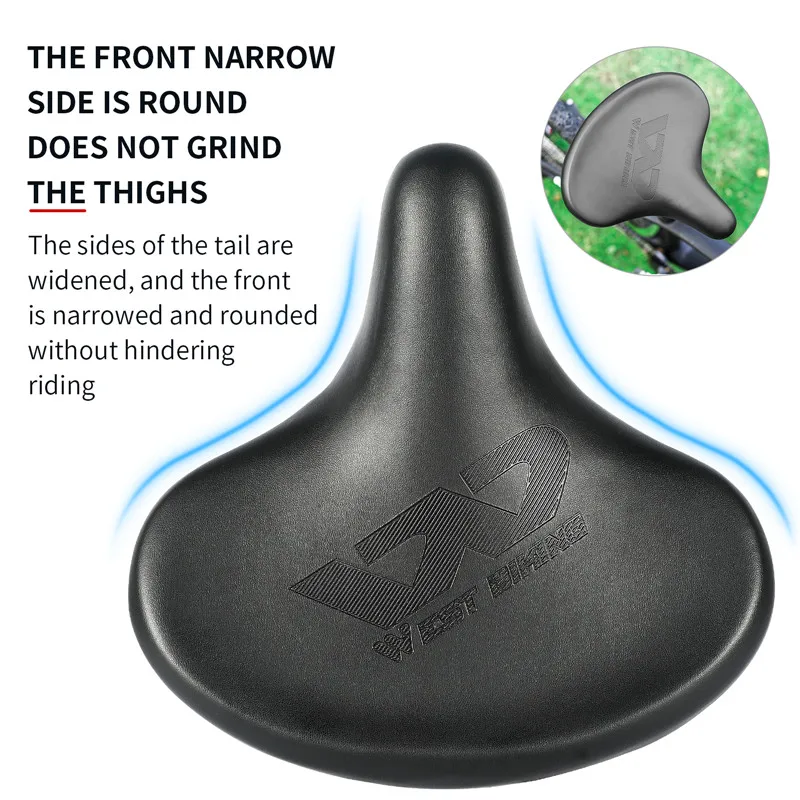 WEST BIKING Comfortable Cycling Seat Widen Ergonomic Super Soft Seat Cushion MTB Road Bike Parts Shock Absorbing Bicycle Saddle